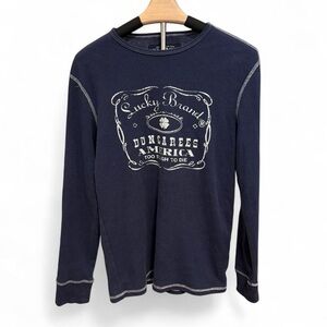 Lucky Brand Blue Graphic Sweatshirt